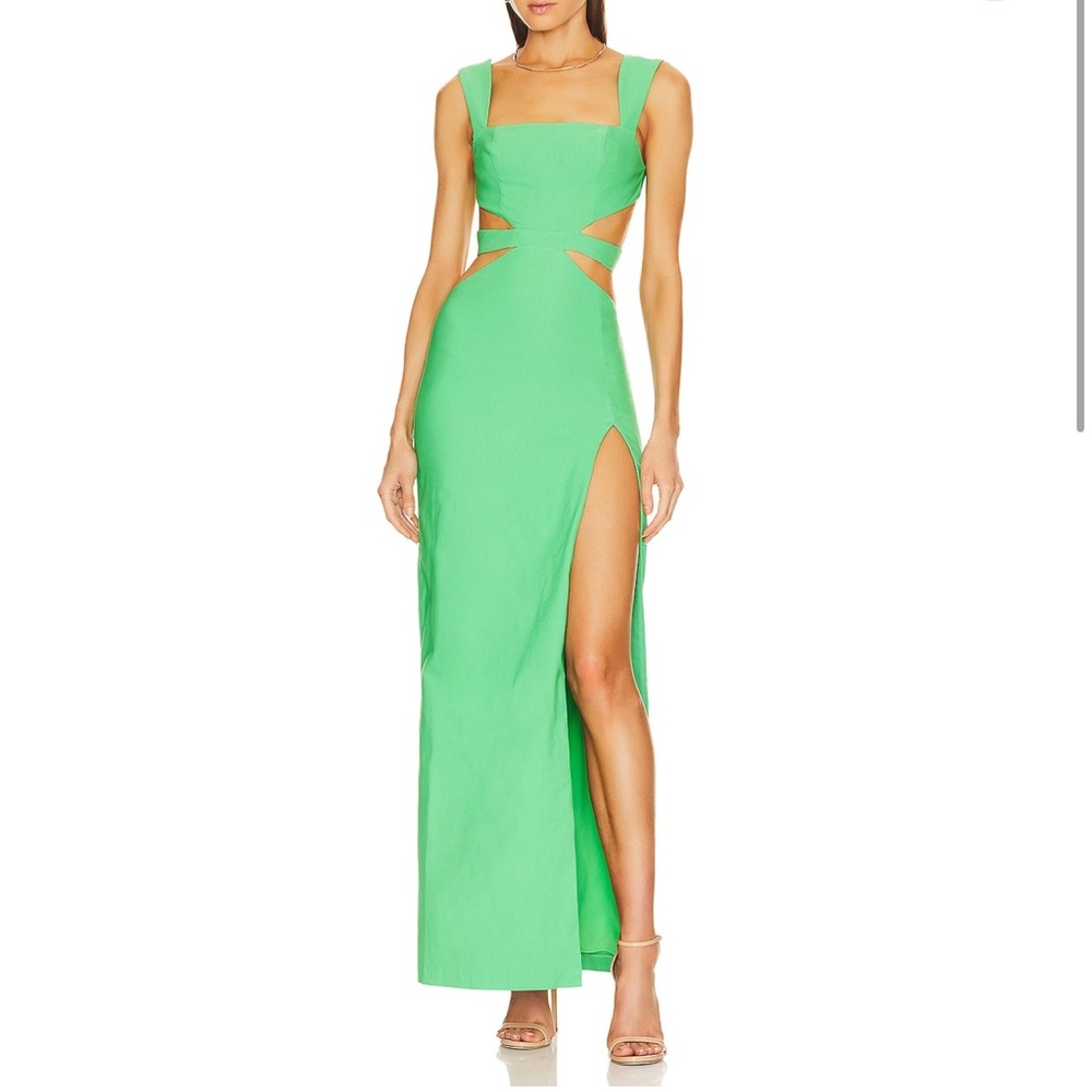 X REVOLVE Sadie Gown in green Michael Costello